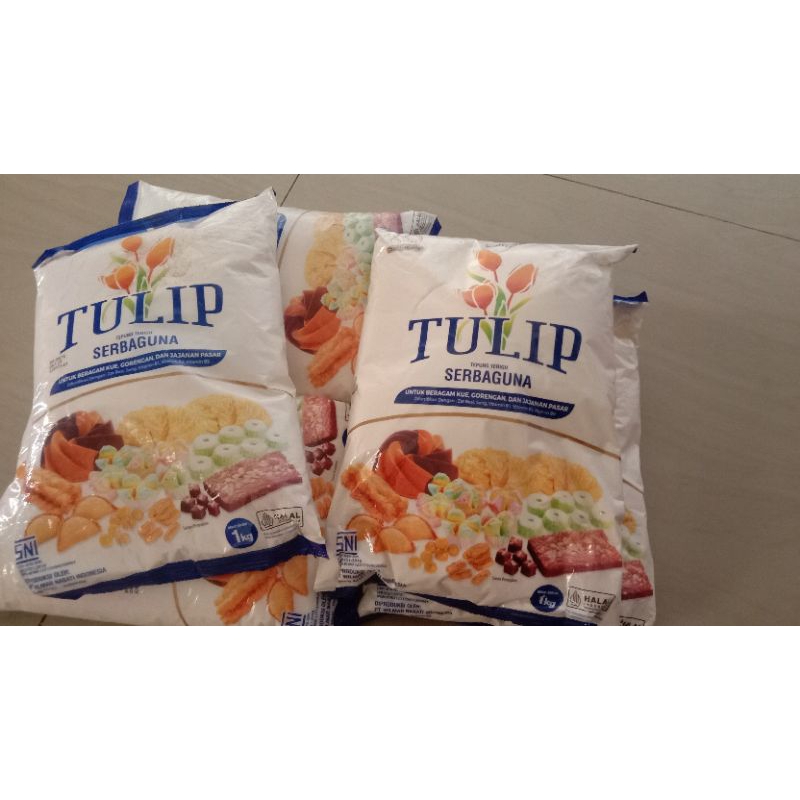 

Tepung Terigu serbaguna Tulip cocok untuk buat kue,gorengan dll.