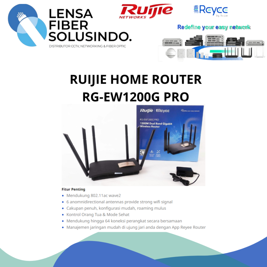 Ruijie Home Router RG-EW1200G Pro