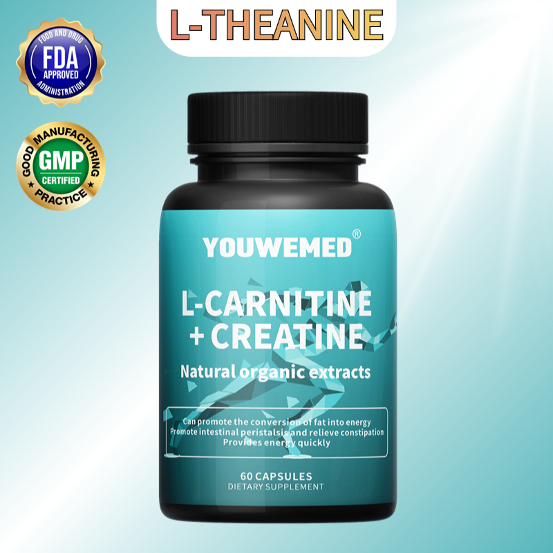 L-Carnitine + Creatine, Meningkatkan Pembakaran Lemak dan Stamina, 60 Kapsul