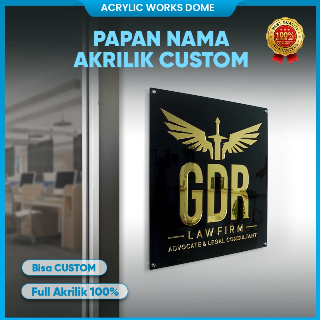 Custom Signboard Papan Nama Toko Papan Logo Signage Acrylic