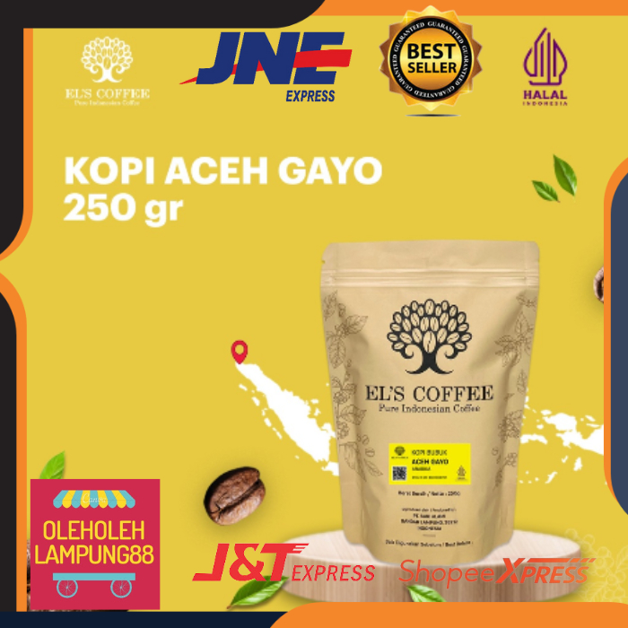 

Els Coffee El's Coffee Lampung Kopi Aceh Gayo Kopi Arabica Kemasan 250Gr Kopi Arabika Kopi Gayo