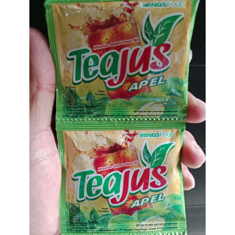 

Teajus Rasa Apel 1 Renceng isi 10 Sachet