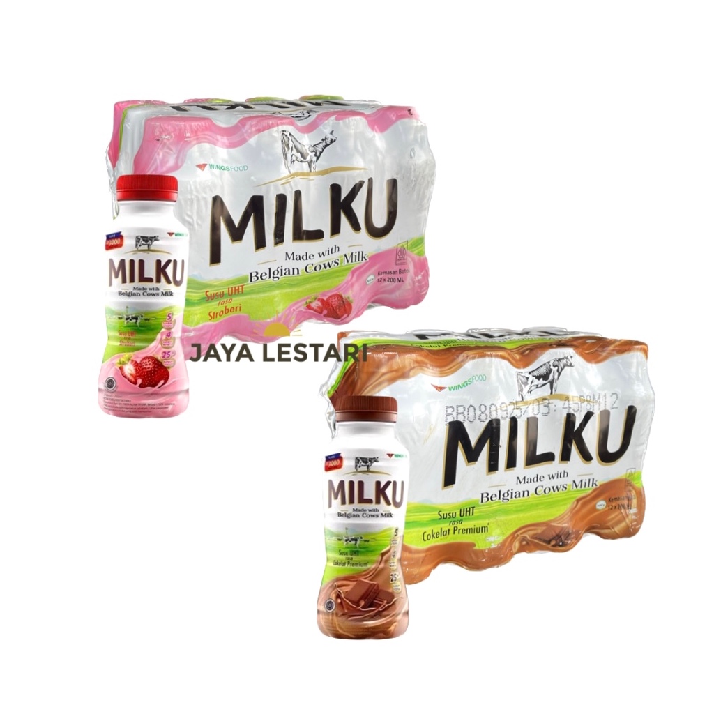 

Milku Susu UHT (Isi 12pcs/Karton) (12x200ml)