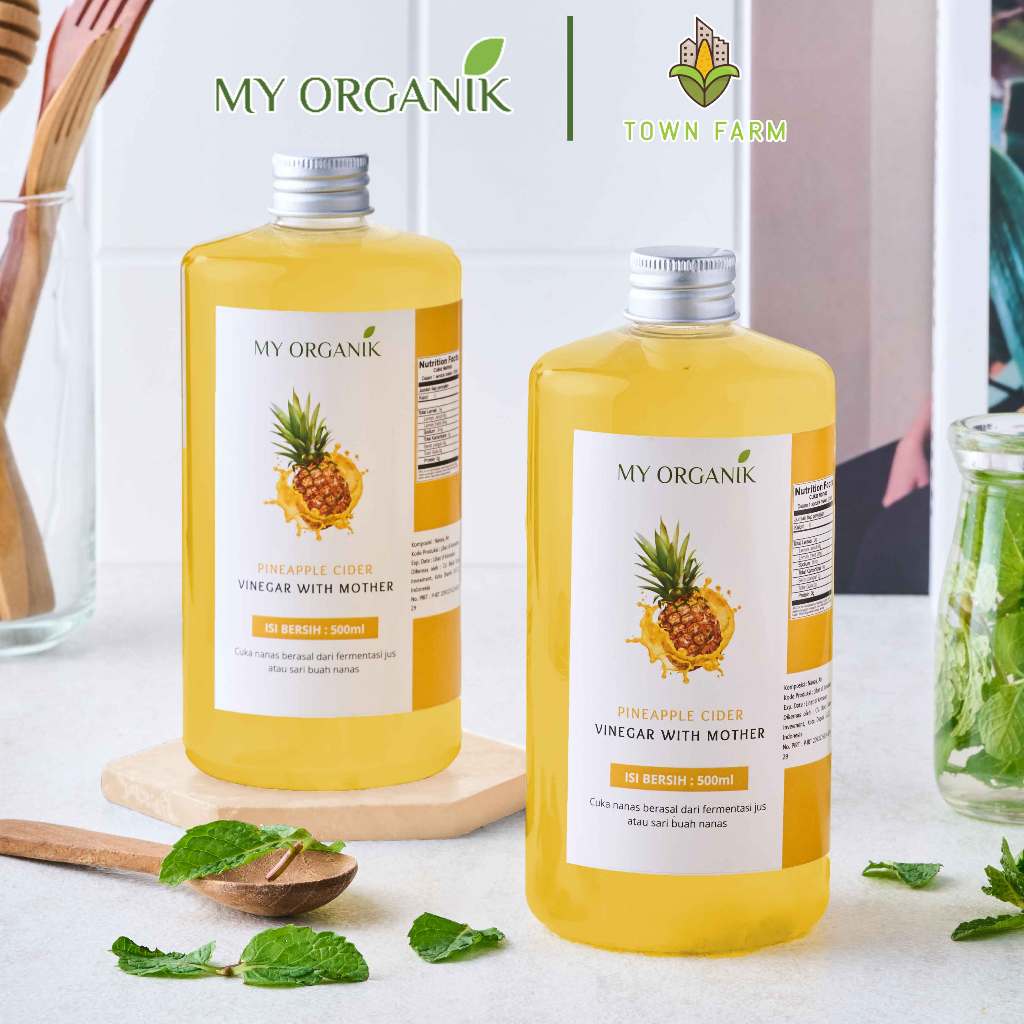 

My Organik CUKA NANAS 2 x 500 ML ORIGINAL WITH MOTHER ORGANIK MURNI TANPA CAMPURAN PINEAPPLE CIDER