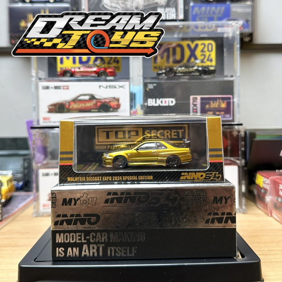 Inno64 Nissan R34 top secret malaysia diecast expo MDX 2024