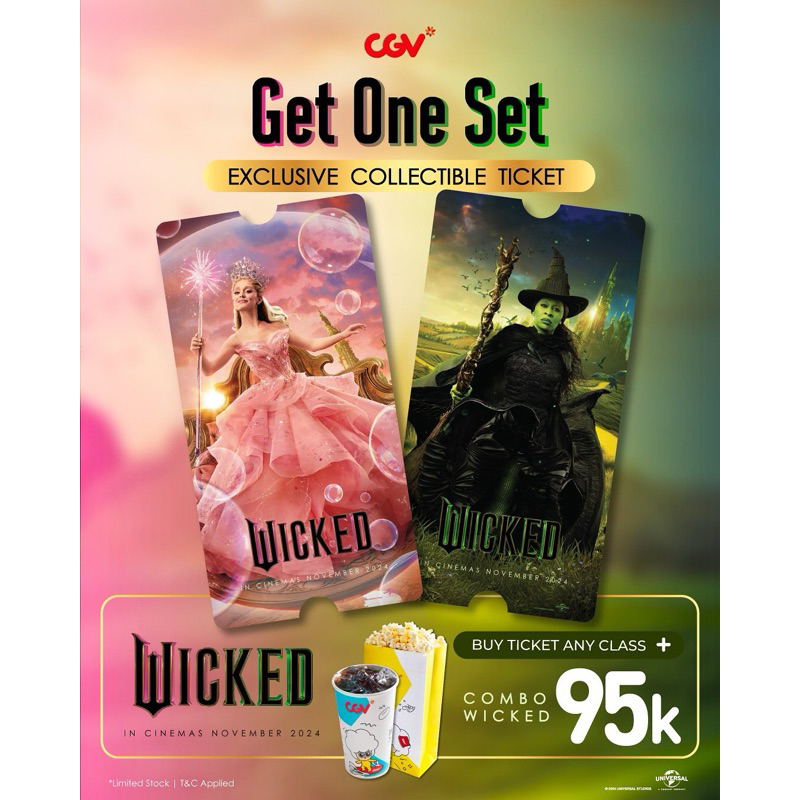 

Collectible Ticket Wicked OFFICAL CGV