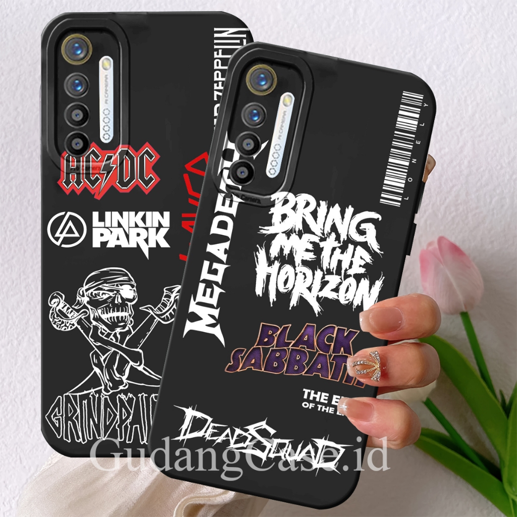 Fashion Case Untuk Realme XT / Realme 7 / Realme 3 / Realme 6 Pro Camera Motif Stiker Keren