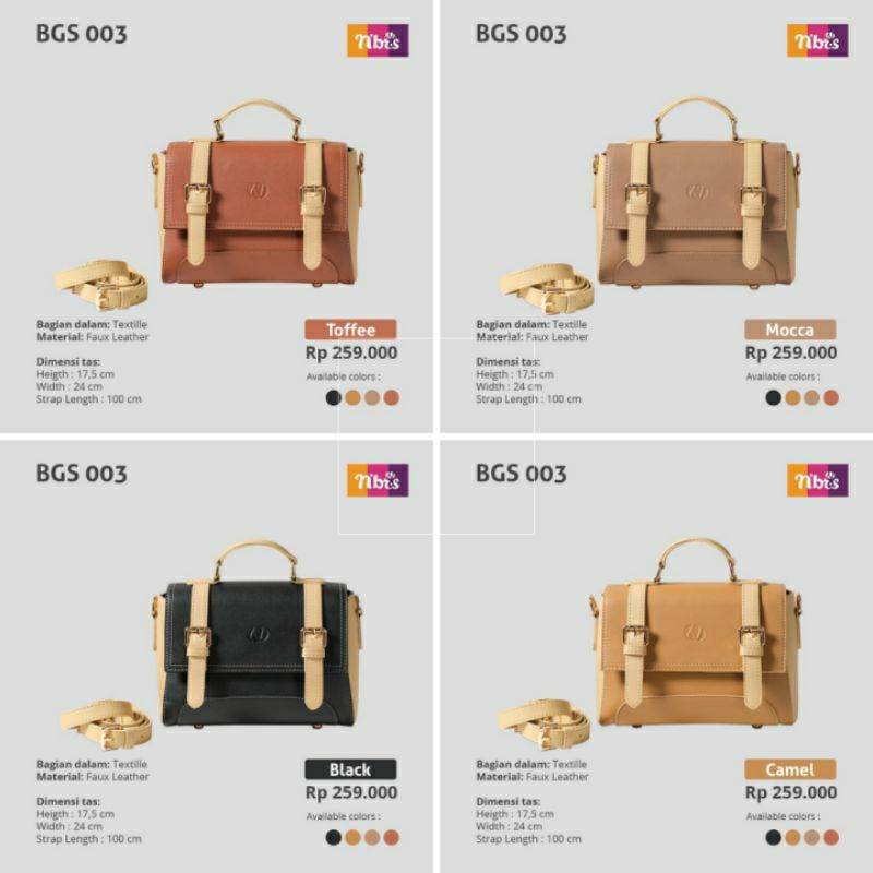 BGS 003 by NIBRAS/TAS NIBRAS/tas wanita/wanita fashion/tas selempang/tas tenteng/fashion wanita