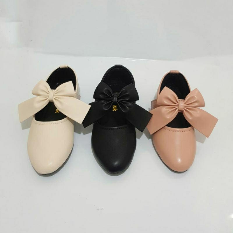 Flatshoes Anak Perempuan Lucu Ukuran 22-30 | Sepatu Anak Cewek 1-6 Tahun Pita Cantik
