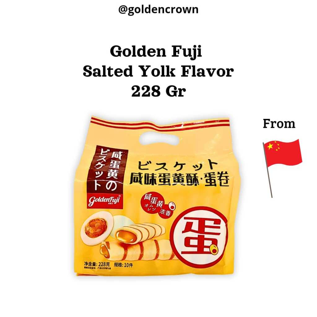 

Golden Fuji Salted Yolk Flavor / Crepes Isi Krim Rasa Telur Asin 228g