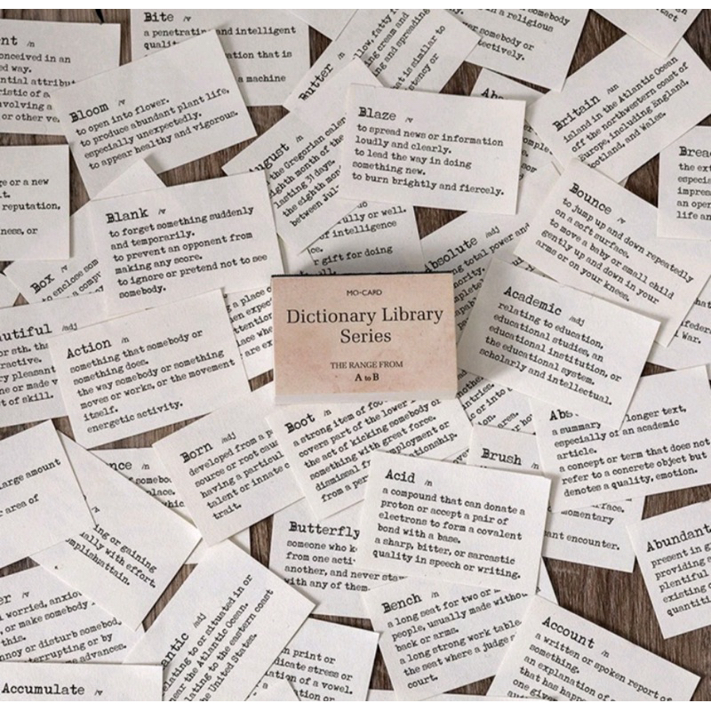 

[TGV008] 5 pcs - Kertas Kata - Kata / Dekorasi Scrapbook / Journal Kit / Jurnal Kit / Bujo Penpal Bullet