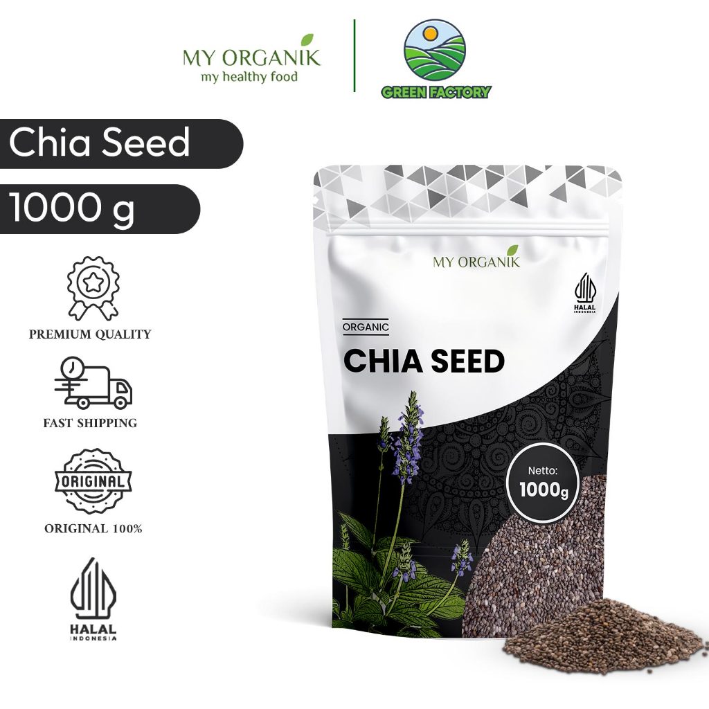 

My Organik Chia Seeds Hitam Organik Original Premium Organic Black Chia Seeds