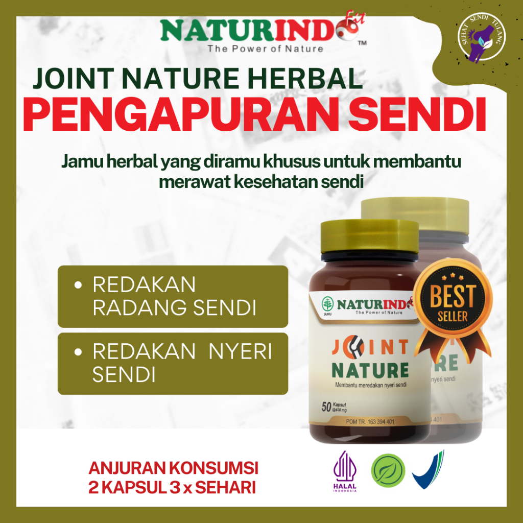 JOINT NATURE NATURINDO OBAT NYERI SENDI OBAT HERBAL NYERI SENDI PENGAPURAN HERBAL