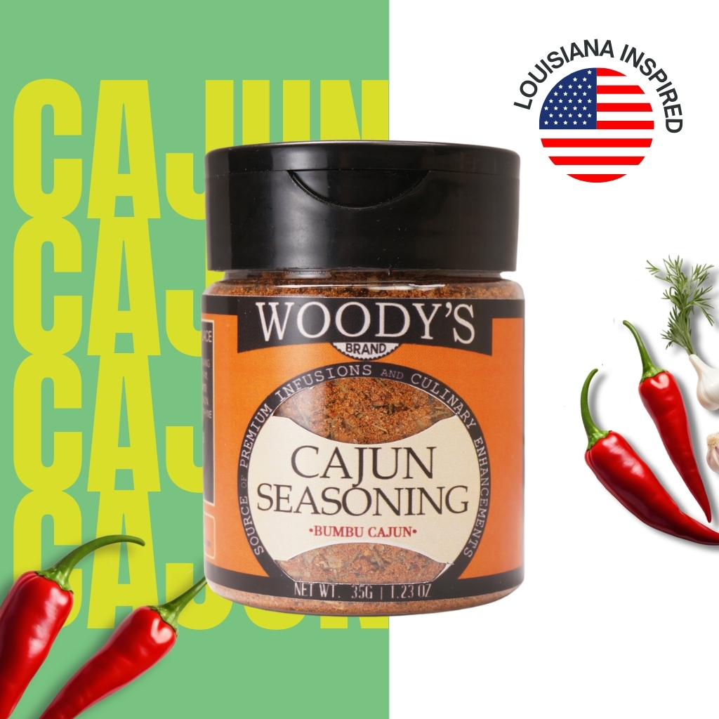 

WOODYS BRAND Bumbu Cajun Serbaguna 35 Gram Dry Rub Cajun Seasoning Bumbu Marinasi Serbaguna Rendah Kalori Rempah Rempah Premium