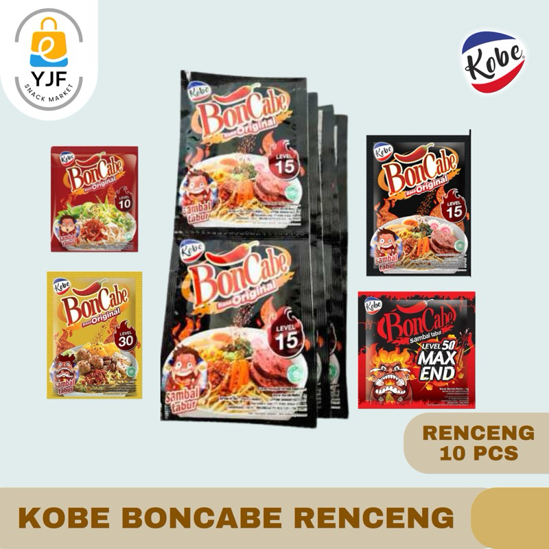 

Boncabe RENCENG ISI 12 PCS/ Bubuk Cabe Pedas / Cabe Tabur Bon Cabe level 50 / Level 10 / BonCabe Sambal Nori Tabur / Level 30