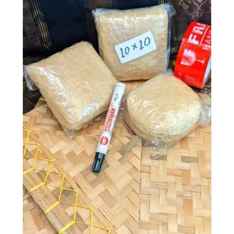 

HALAL! kulit kembang tahu UK 10x10 isi 50 lumbar mix warna