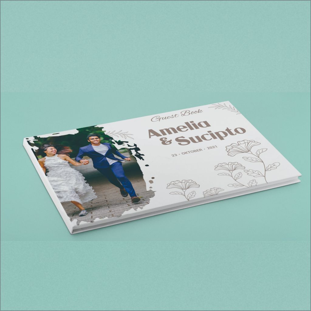 

Buku Tamu Custom Softcover Elegan & Aesthetic untuk 500 Nama Undangan