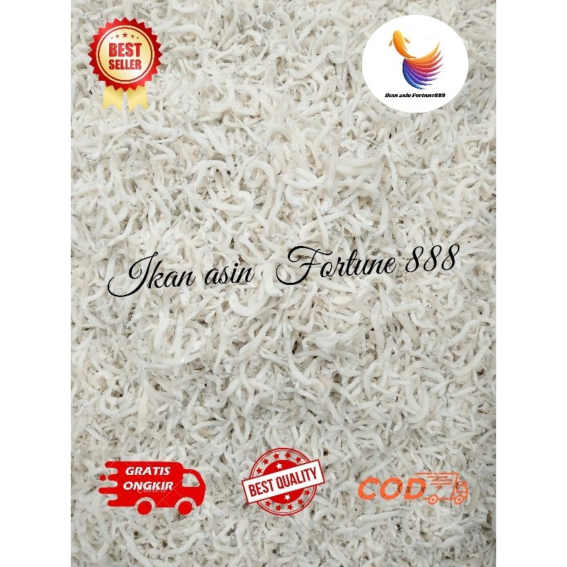 

Ikan Asin Teri Nasi/Pekbut Putih size Sedang Super 1000gram, 500gram, 250gram