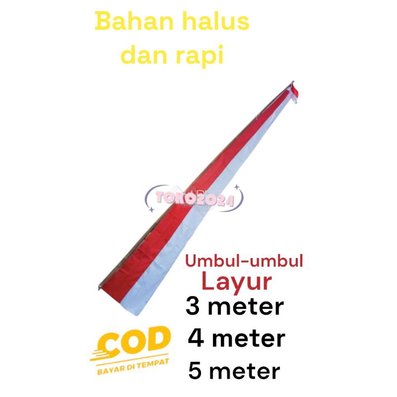 LAYUR POLOS MERAH PUTIH/ LAYUR POLOS WARNA/LAYUR LANCIP