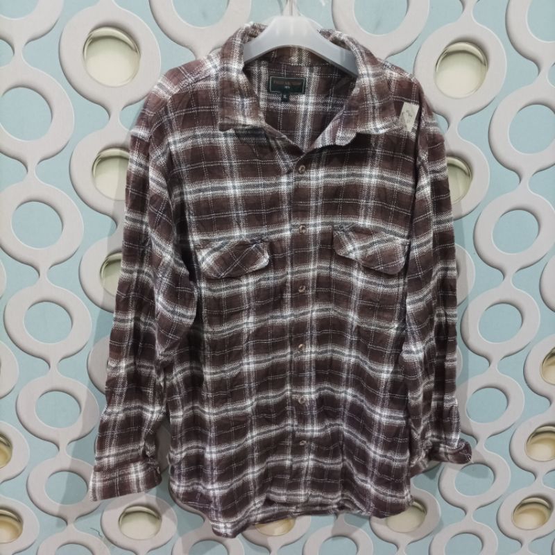 KEMEJA FLANNEL PRIA SECOND FIELD & STREAM ORIGINAL SIZE XL NZS032