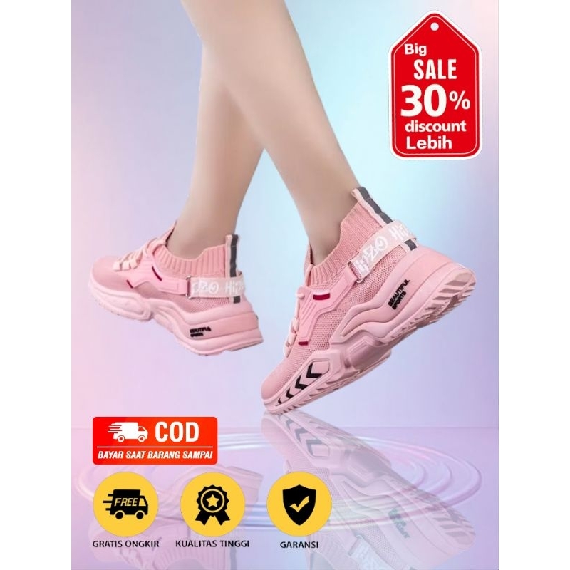 sepatu wanita original merk Hipzo J01 untuk sepatu running - sepatu wanita senam - sepatu jogging wa