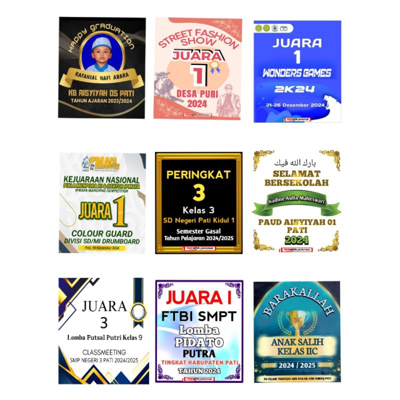 

Text Juara/Peringkat/Apresiasi+ PITA