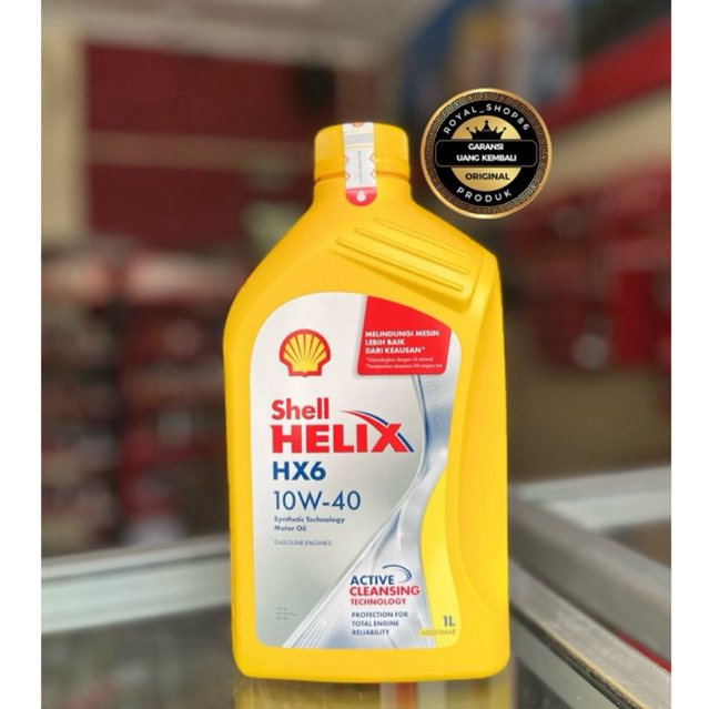 Oli SHELL HELIX HX6 SAE 10W-40 1 LITER ORIGINAL