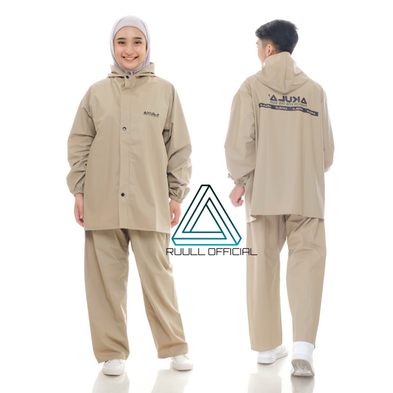 AKULA Jas Hujan Raincoat Pria Wanita Dewasa Terbaik Bahan PVC By AKULA Anti Rembes