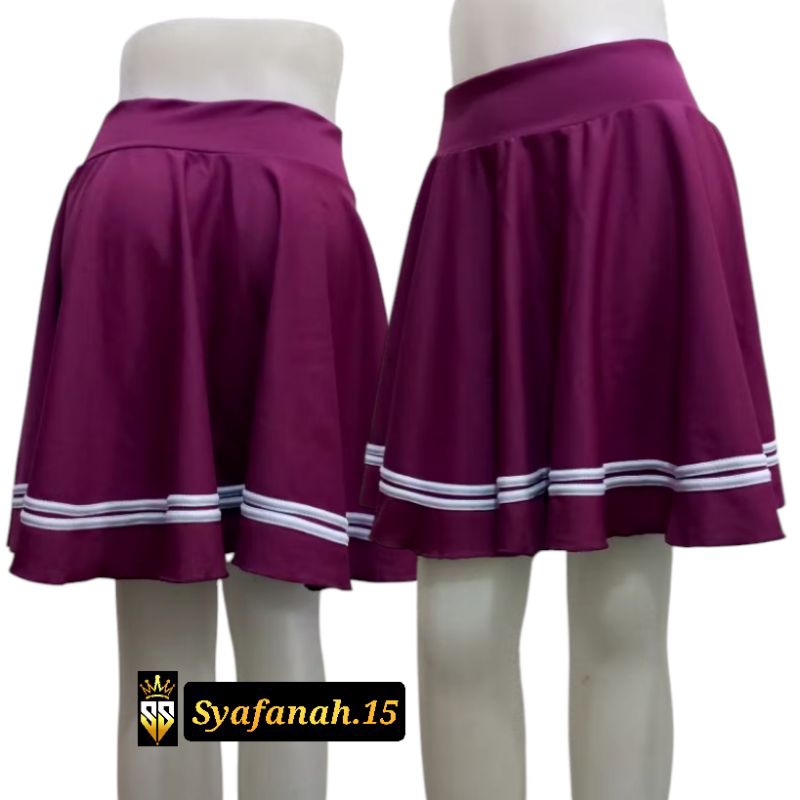 Rok Senam Polet Jumbo || Rok Mini Flowy Zumba Aerobic Bellydance