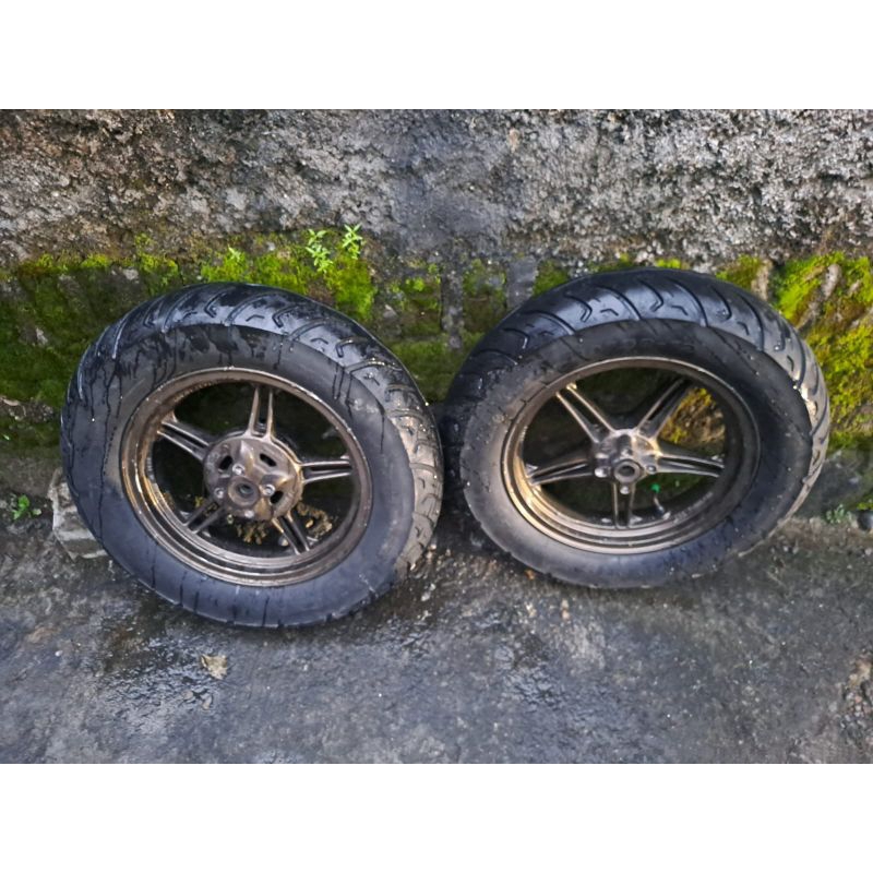 velg velah resing depan belakang set ban Kawasaki KSR
