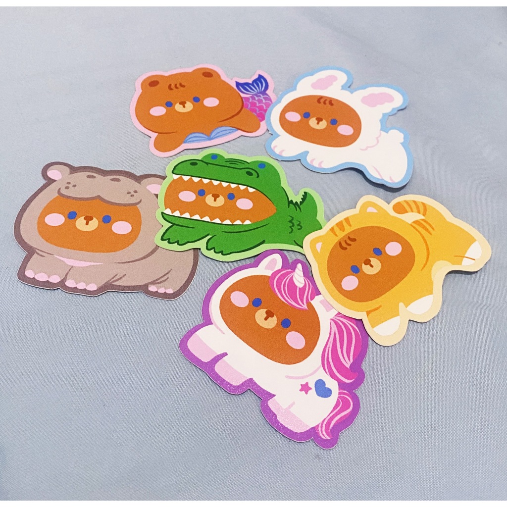 

STICKER ANIMAL / Stiker Binatang - Bibby bear beruang
