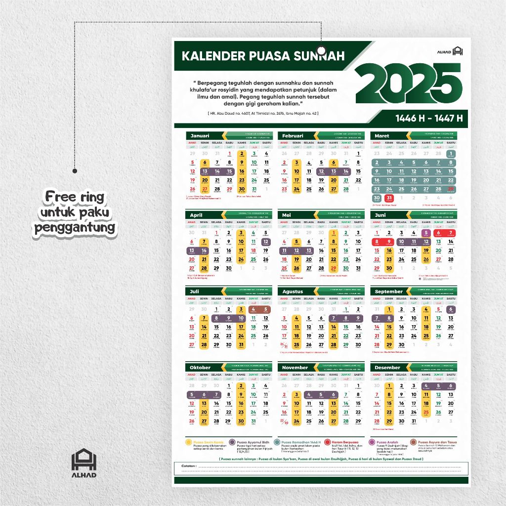 

Kalender Puasa 2025 I Komplit I Ukuran A3+ I A01