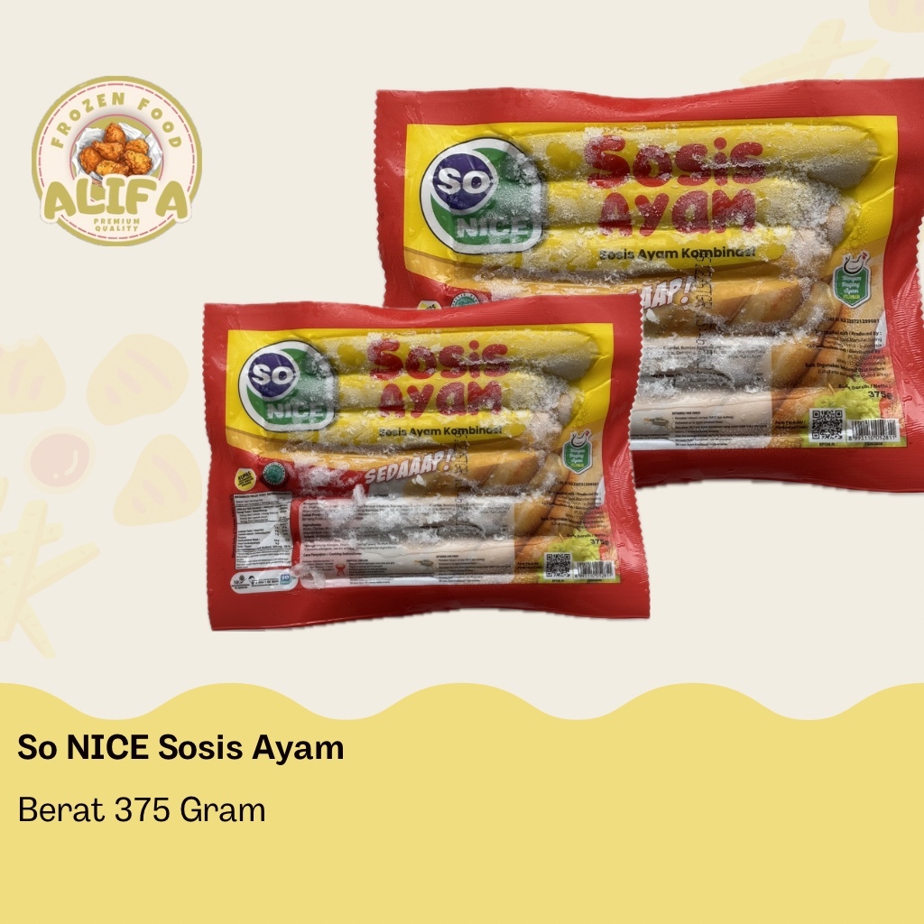 

So NICE Sosis Ayam Berat 375 Gram