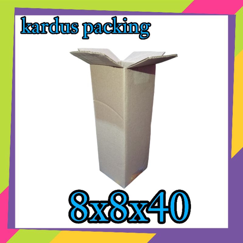 

kardus packing UK 8x8x40 kardus kecil kardus besar