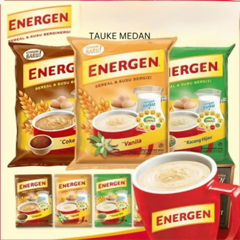

Energen Cereal Sachet 10pcs / Vanilla / Chocolate / Kacang