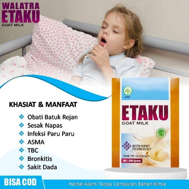 

PROMO !!! Susu Kambing Etawa / ETAKU Goat Milk Solusi Obat Asma, TBC / Tuberkulosis / Tuberculosis, Paru Paru Basah Infeksi Paru - Paru, Sesak Nafas, Bronkhitis, Nyeri Dada - Susu Kambing ETAKU 100%