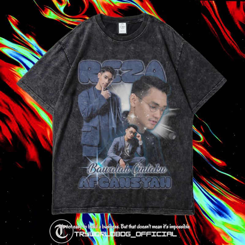 TRYWORLDBDG OFFICIAL "AFGAN" KAOS OVERSIZED | KAOS WASHED | STONE WASH | OVERSIZED T SHIRT | KAOS RE
