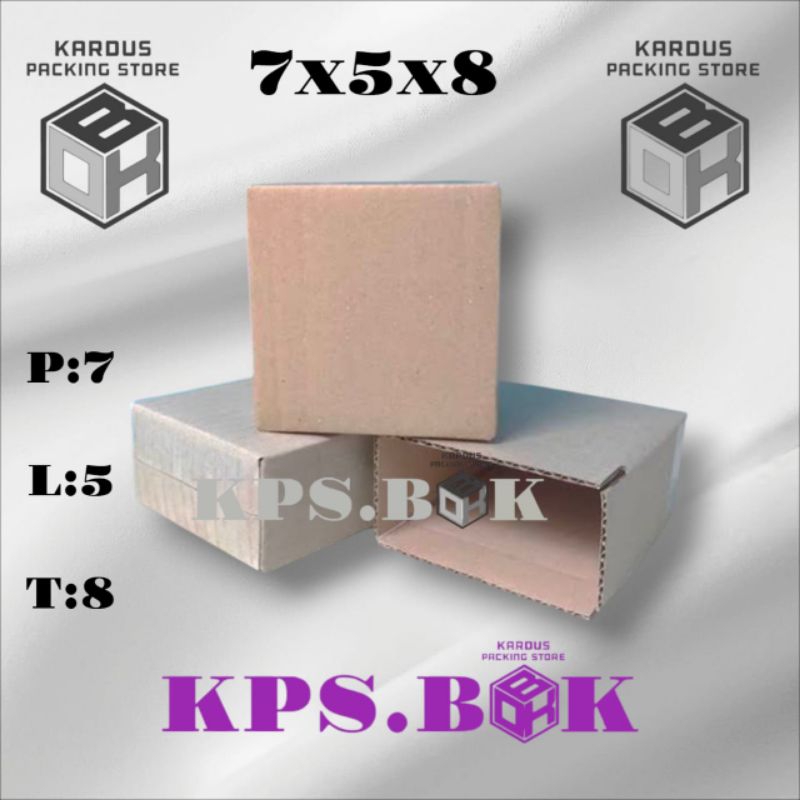 

kardus box packing 7x5x8