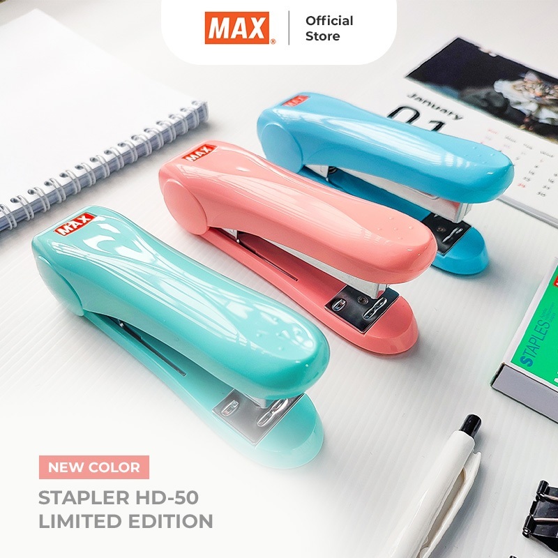 

MAX Stapler HD-50N Pastel Series / Stapler Besar Staples