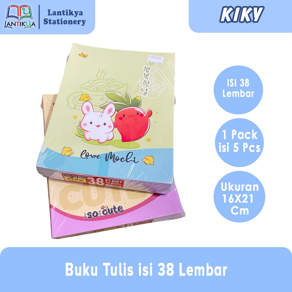 

Kiky Buku Tulis 38 Lembar 1 Pack