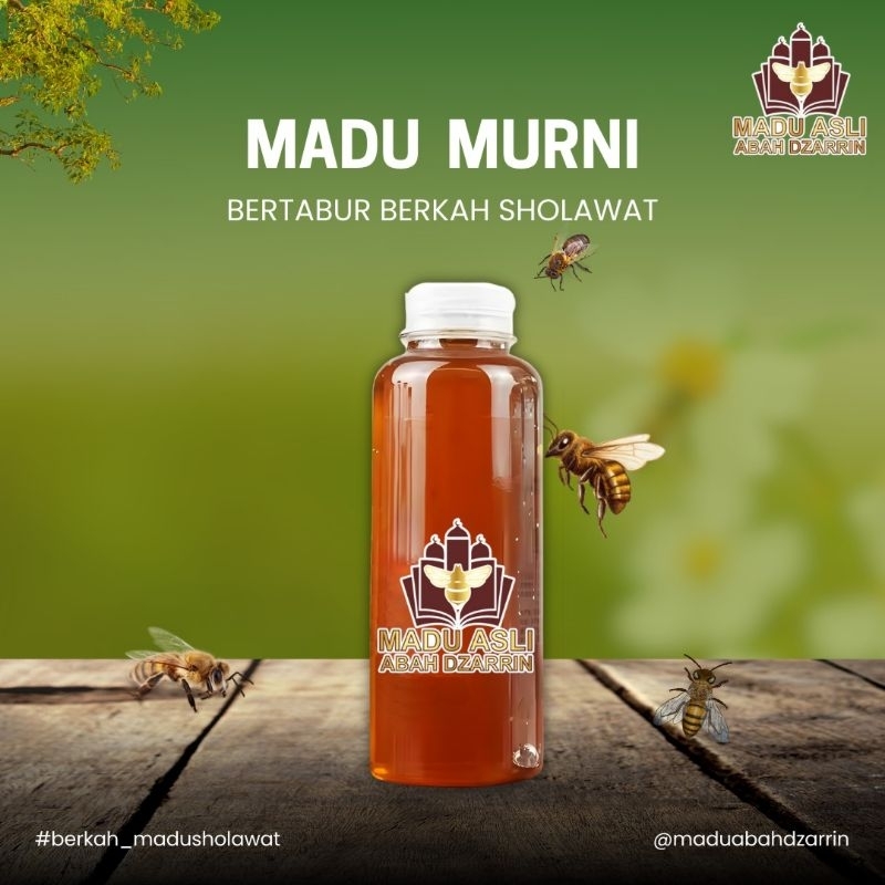 

madu murni sholawat botol plastik ukuran 250ml