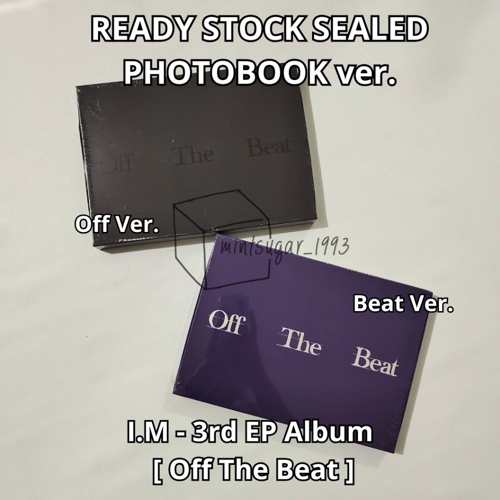[ READY NEW SEALED ] I.M - 3rd EP Album [ Off The Beat ] ( Photobook Ver. ) ( Off Ver. + Beat Ver. )