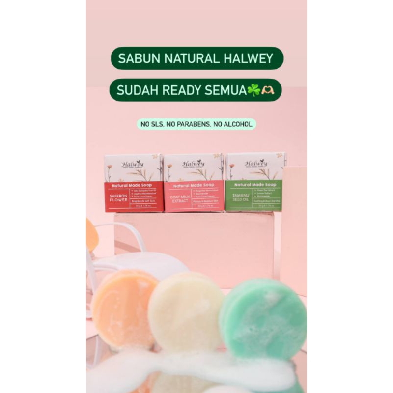 [HALWEY] HALWEY NATURAL MADE SOAP 50GR