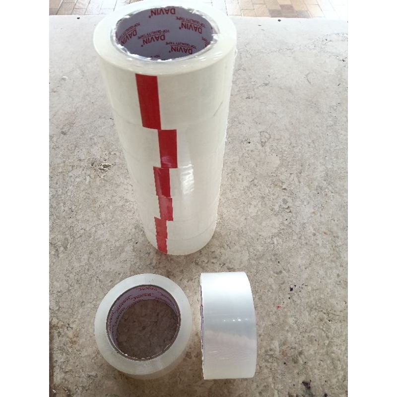 

Lakban Bening Davin 48 mm✔️, packing tape tidak mudah putus