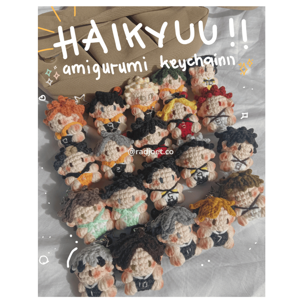 Tumblergrafik [Radjoet.Co] Amigurumi Haikyuu Gantungan Kunci Haikyuu Ganci Haikyuu Keychain Haikyuu