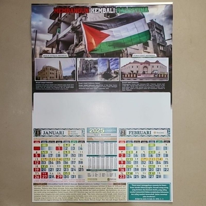 

Ready Kalender Masehi 2025 dan Hijriyah 1446 Plus Jadwal Sholat Lengkap