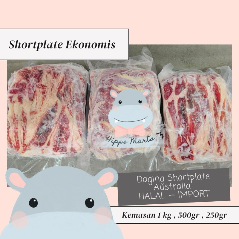 

SHORTPLATE Australia Ekonomis Beef SLICE / HALAL