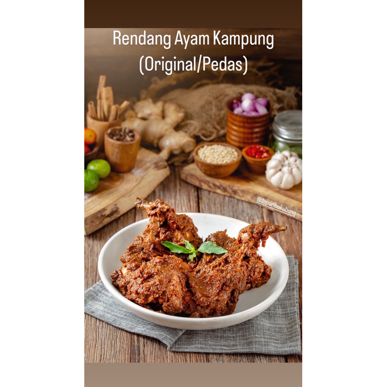 

Ayam Kampung Rendang (Original/Pedas)