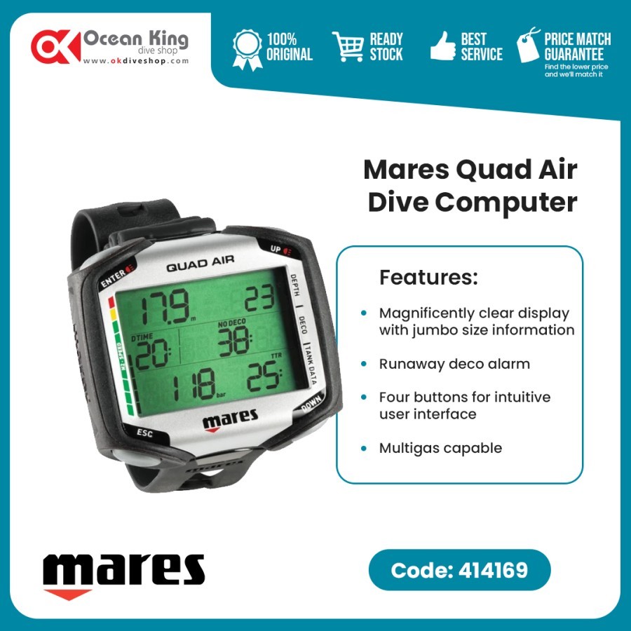 Dive Computer Mares Quad Air - 414169 Black