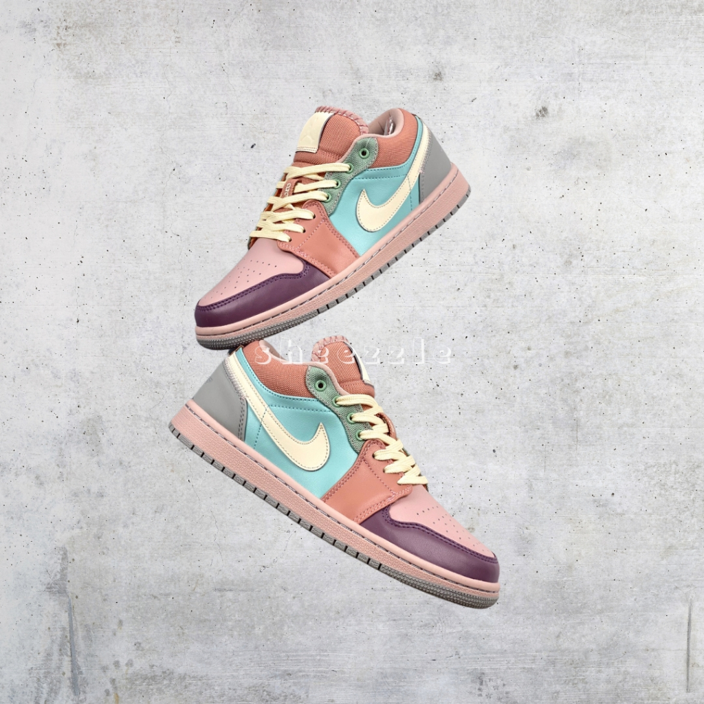 READY STOCK SIZE 36.5 - Nike Air Jordan 1 Low SE Easter Pastel BNIB ORIGINAL MATERIAL